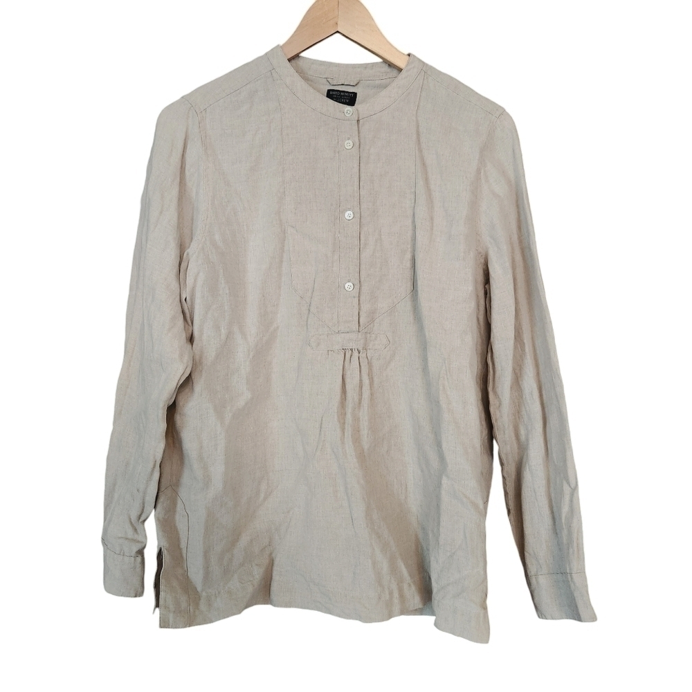 J. Crew Baird McNutt Irish Linen Tunic Top